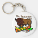 Oklahoma Buffalo Sooner State 2 Key Chain