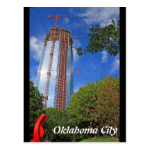 Oklahoma City, Devon Tower Construction Postcard