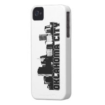 Oklahoma City Skyline iPhone 4 Covers