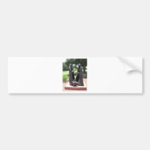 oklahoma city statues bumper sticker