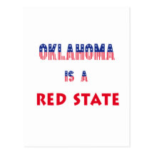 Oklahoma is a Red State Postcards