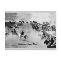 Oklahoma Land Rush Postcard