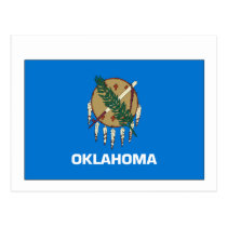 Oklahoma State Flag postcards