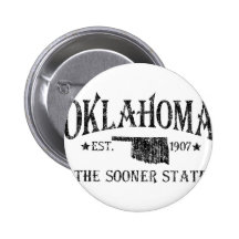Oklahoma - The Sooner State Buttons