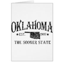 Oklahoma - The Sooner State Card