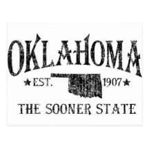 Oklahoma - The Sooner State Postcard