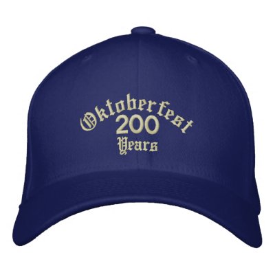 Oktoberfest 200 Years Embroidered Hats Oktoberfest 200 Years Embroidered Hats