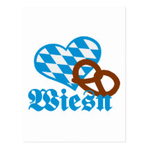 Oktoberfest Bavaria heart Post Cards