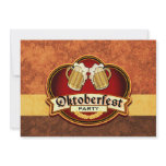 Oktoberfest Beer Party Double Mug Toast invitations