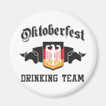 Oktoberfest drinking team fridge magnet