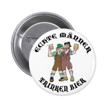 Oktoberfest ECHTE MÄNNER TRINKEN BIER Pinback Buttons