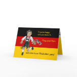 Oktoberfest Funny Cartoon Invitation Card