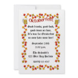 Oktoberfest Leaves Border invitations