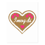 Oktoberfest lebkuchen heart post cards