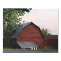 Ol' Red Barn 10x8 Photographic Print