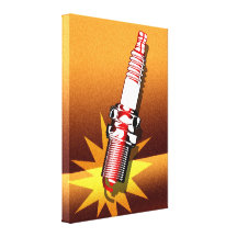 'Ol Sparky Poster Wrapped Canvas Canvas Prints