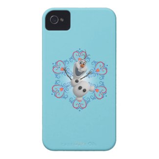 Olaf with Heart Frame iPhone 4 Case-Mate Case
