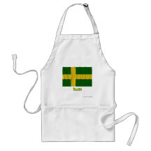 Öland waving flag with name (unofficial) apron