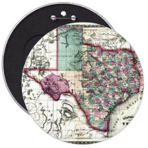 Old 1866 Texas Map Pin