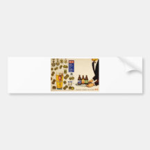 Old Advert Greece Fix Lager Beer Bumper Sticker