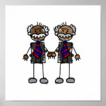 Old African Couple posters