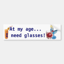 Old Age Bumper Snicker Bumper Sticker