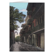 Old Alley In French Quarter Cards