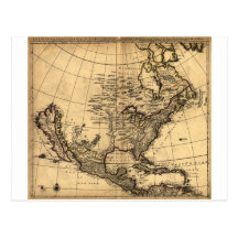 Old American Map Post Cards