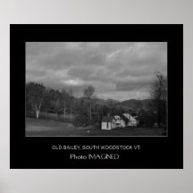 OLD BAILEY, SOUTH WOODSTOCK VERMONT POSTER