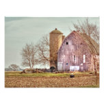 Old Barn and Silo Photo Print