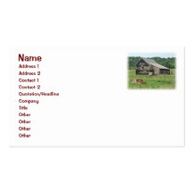 Old Barn Mail Pouch Tobacco Advertising Business Card
