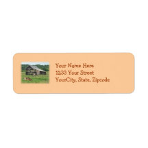 Old Barn Mail Pouch Tobacco Advertising Return Address Label
