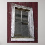 Old Barn Window Print