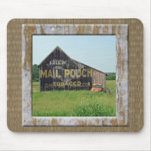 Old Barn With Painted Advertising Mouse Pads