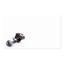 Old Black Telephone With Rotary Dial Business Card Template