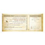 old boarding pass wedding tickets-invites & rsvp