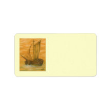 Old Boat Address Label