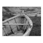 Old Boat in Black and White Postcards
