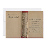 Old Book Invitation