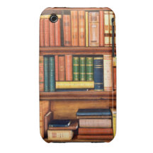Old Books Vintage Library Bookshelf iPhone3GS Case iPhone 3 Case-Mate Case