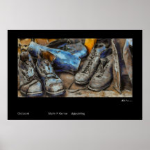 Old Boots Posterdruck