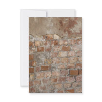 Old Brick Wall Invitation