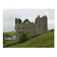 Old Building Castle On Green Hill Postcards
