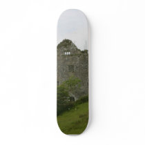 Old Building Castle On Green Hill Skate Board Deck