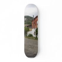 Old Building On The Crossroads In Ipsos On Corfu I Skateboard Decks