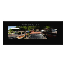Old Car City USA "Front Lot" Panoramic print Photograph