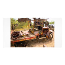 Old Car photo card