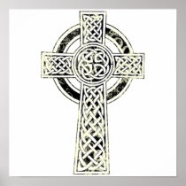 Old Celtic Cross Poster