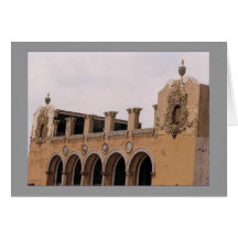 Old Childs Restaurant Facade Blank Greeting Card
