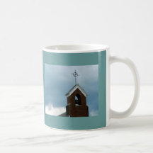 Old Church Steeple Cross Photo Coffee Mug